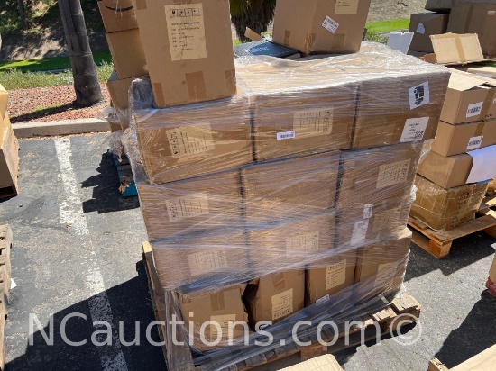 One pallet 40x48x56 inches estimated 28 boxes Gothic tin signs