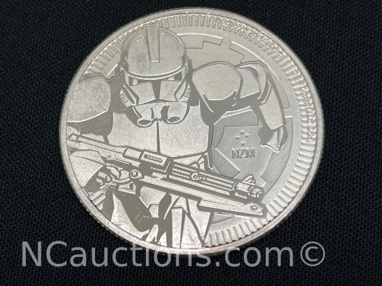 1 Troy ounce .999 Silver coin 31 grams Star Wars Stormtrooper