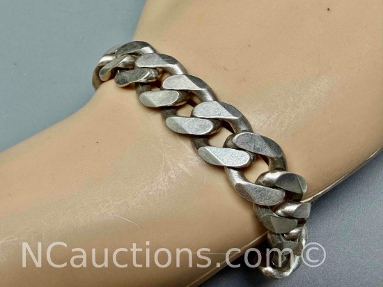 925 Italy Heavy Chain Bracelet 38.9 grams total