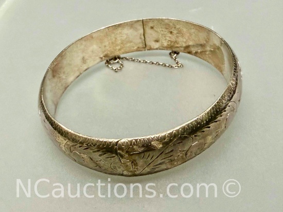 925 Sterling Silver Bangle Bracelet 17 grams total