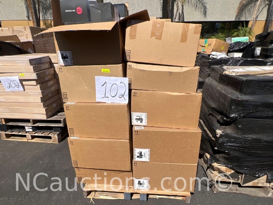 One pallet Knights bicycle Helmets Estimated 26 boxes 4 units each 40x48x69 inches