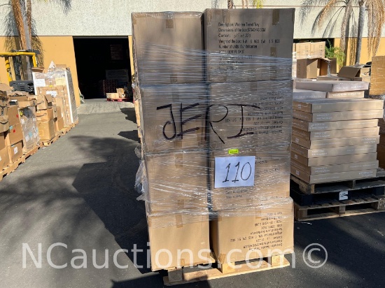 One pallet wooden tiered tray Estimated 16 boxes 5 units each 40x48x74 inches