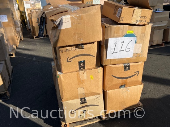 One pallet misc. items USB mini dock makeup remover pads etc. Estimated 22 boxes 40x48x50 inches