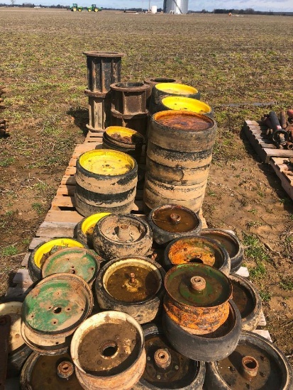 Pallets of Planter Wheels and Spacers