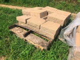 Decorative landscape blocks w/ mortar