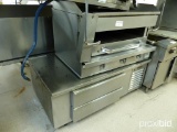 Vulcan Flat Top Griddle with Salamander Oven and 2 Drawer Cooler