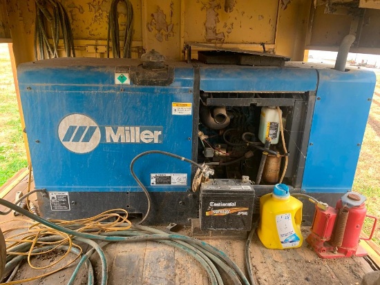 Miller Trailblazer Pro 350 Welder w/ Ingersoll Rand Air compressor, Cutting Torch, and 4 wheel