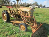 International Harverster Cub w/ Mower Deck and Front Push Blade