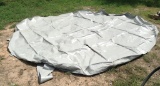 (9)pallets of round HD vinyl tarps 5 tarps per pallet, each pallet times the money