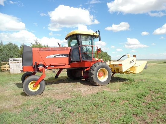 2008 New Holland HW 365 self-propelled swather