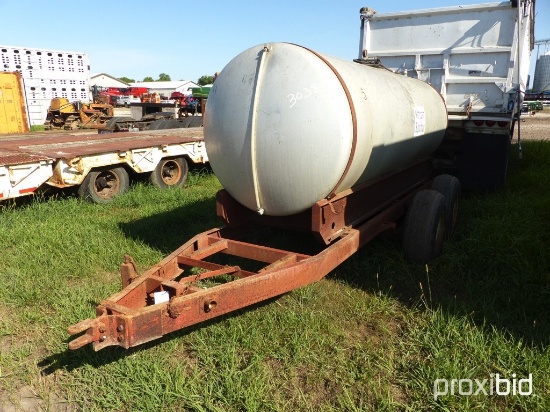 1200 Gal Aluminum Tank w/Trailer & Title