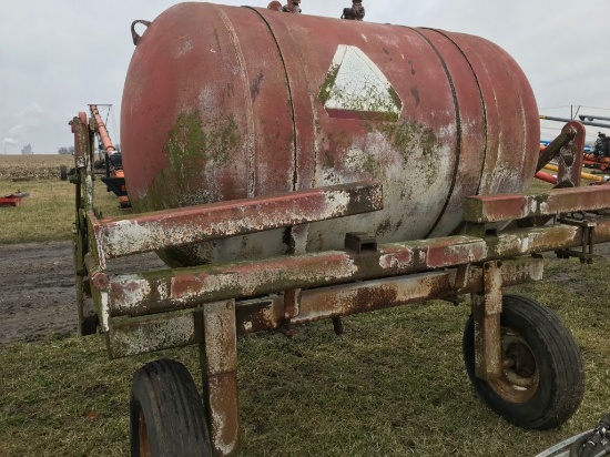 500gal tank on cart