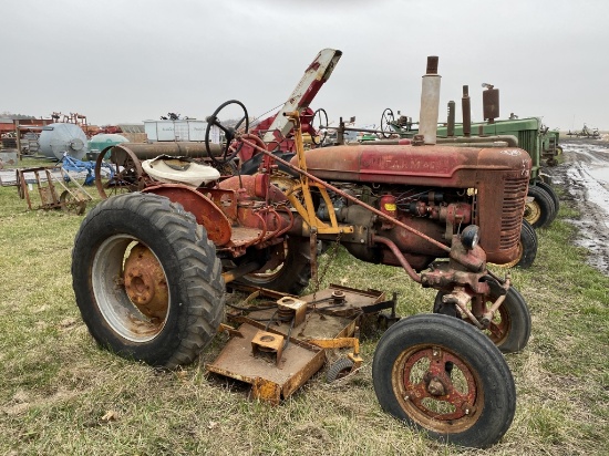 IH Super A w/ Belly Mower