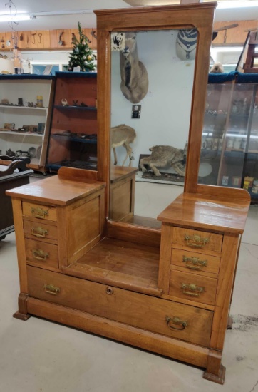 Walnut Dressing Vanity c. 1920