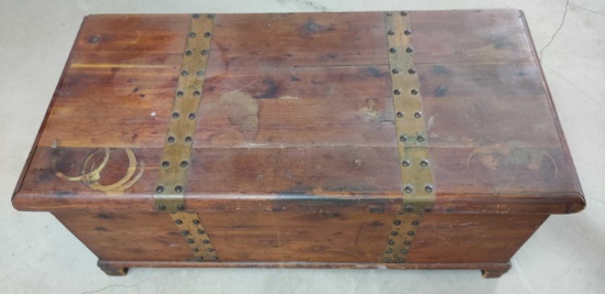 Cedar Trunk With Brass Accents