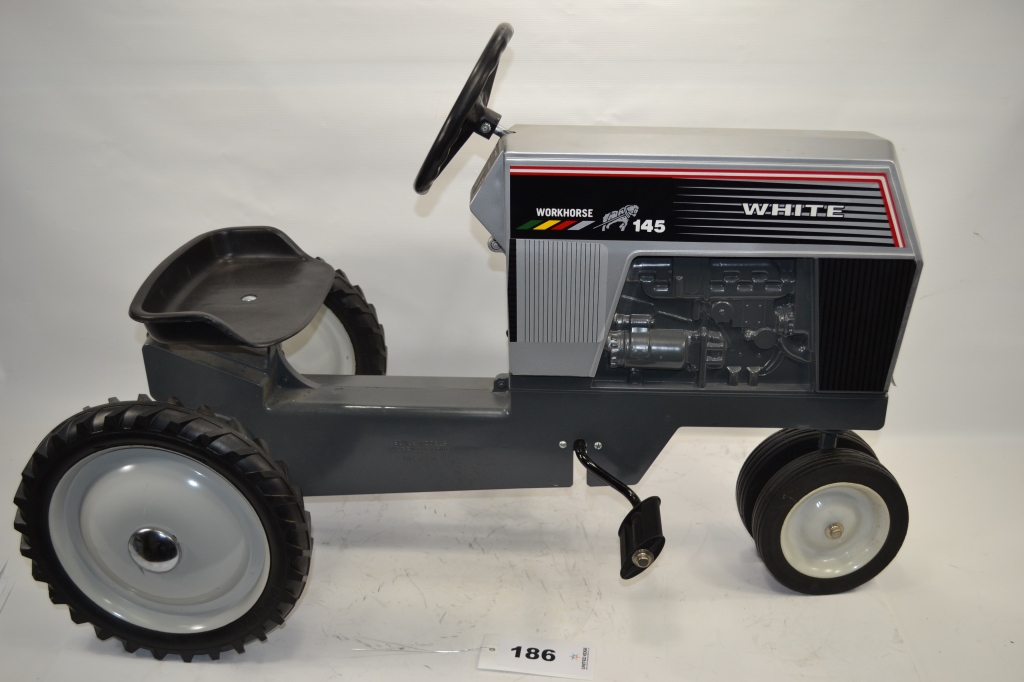 White pedal sale tractor
