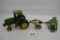 John Deere 7800 tractor and implements