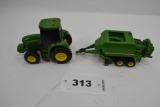 John Deere Tractor & Baler