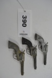 Hubley Tex Toy Cap Gun Set of 3