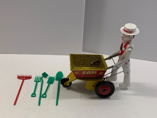 Sam the Gardener Wind-up Toy, made by Marx