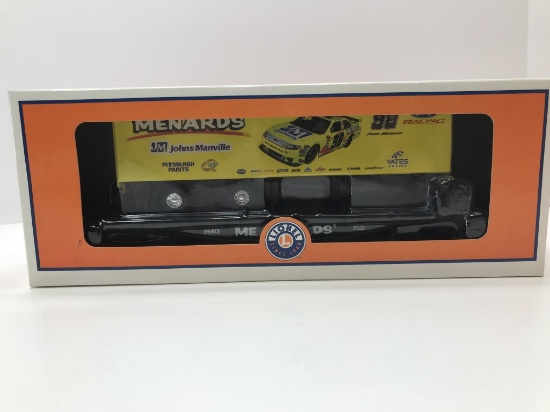 Lionel Flat car With Menards Trailer 6-26613