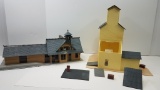 Grain Elevator & Rico Station for Toy Train Setting