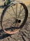 2 Antique Steel Wheels