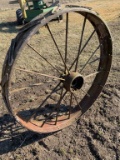 2 Antique Steel Wheels