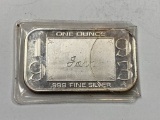 1 Oz. .999 Fine Silver Bar 1993