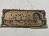 Canada 2 Dollar Bill 1954