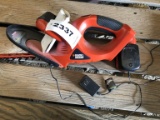 Cordless Hedge Trimmer, Charger, And Battery