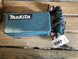 4 1/2 Makita Grinder With Case And Extra Blades