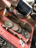 Vintage Nail Puller And Circular Saw Blades