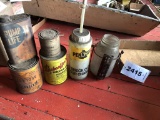 Metal Oil Cans & Assorted Containers