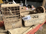 Wooden Campbell's Soup Crate & Vintage Electric He