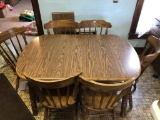 Kitchen Table With 6 Kitchen Chairs And Extra Leaf
