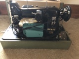 Vintage Pfaff 130-6 Sewing Machine In Case With Ma