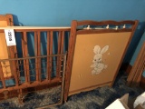 Vintage Wooden Baby Bed