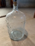 Vintage Glass Wine Jug With Cork