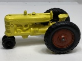 Vintage tractor, no make, repainted, 1/16 scale, no box