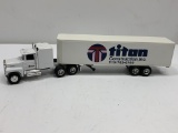 Titan Construction Inc, Ford Semi Tractor and Trailer, 1/64 Scale