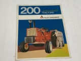 Allis-Chalmers 200 Landhandlers Tractors brochure. AED-227