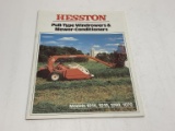Hesston- Pull-type Windrowers & Mower- Conditioners Models 1014, 1010, 1090, 1070 brochure. HW-3-379