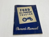 Ford All- Purpose Tractor Owner’s Manual. SE 8739 A 36420