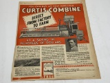 Curtis Combine Newspaper Ad Clipping