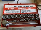 Six Point 21 Piece Socket Wrench Set