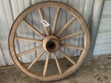 Wood Spoke Steel Band Wagon Wheel