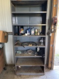 7 Shelf Metal Unit With Contents