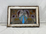 stained glass window; 24in x 16in x 1 3/4