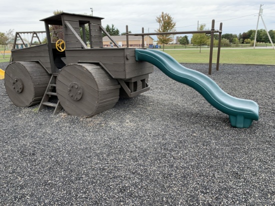 Wooden Monster Truck Play Set Playground Equipment